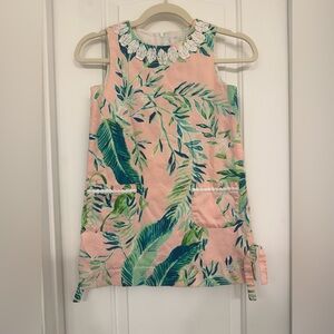 Lilly Pulitzer Girls Monkey Print Dress Size 8 Pink Tropical